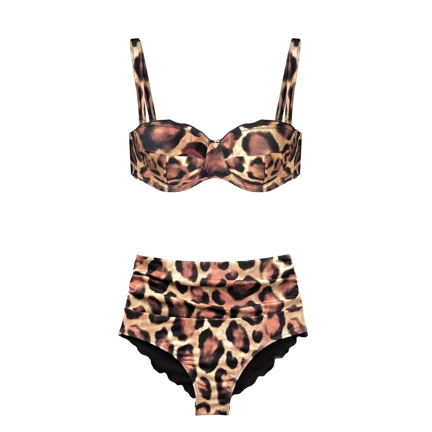 Deessa Ibiza shapewear swimsuit Leopard Print Bikini