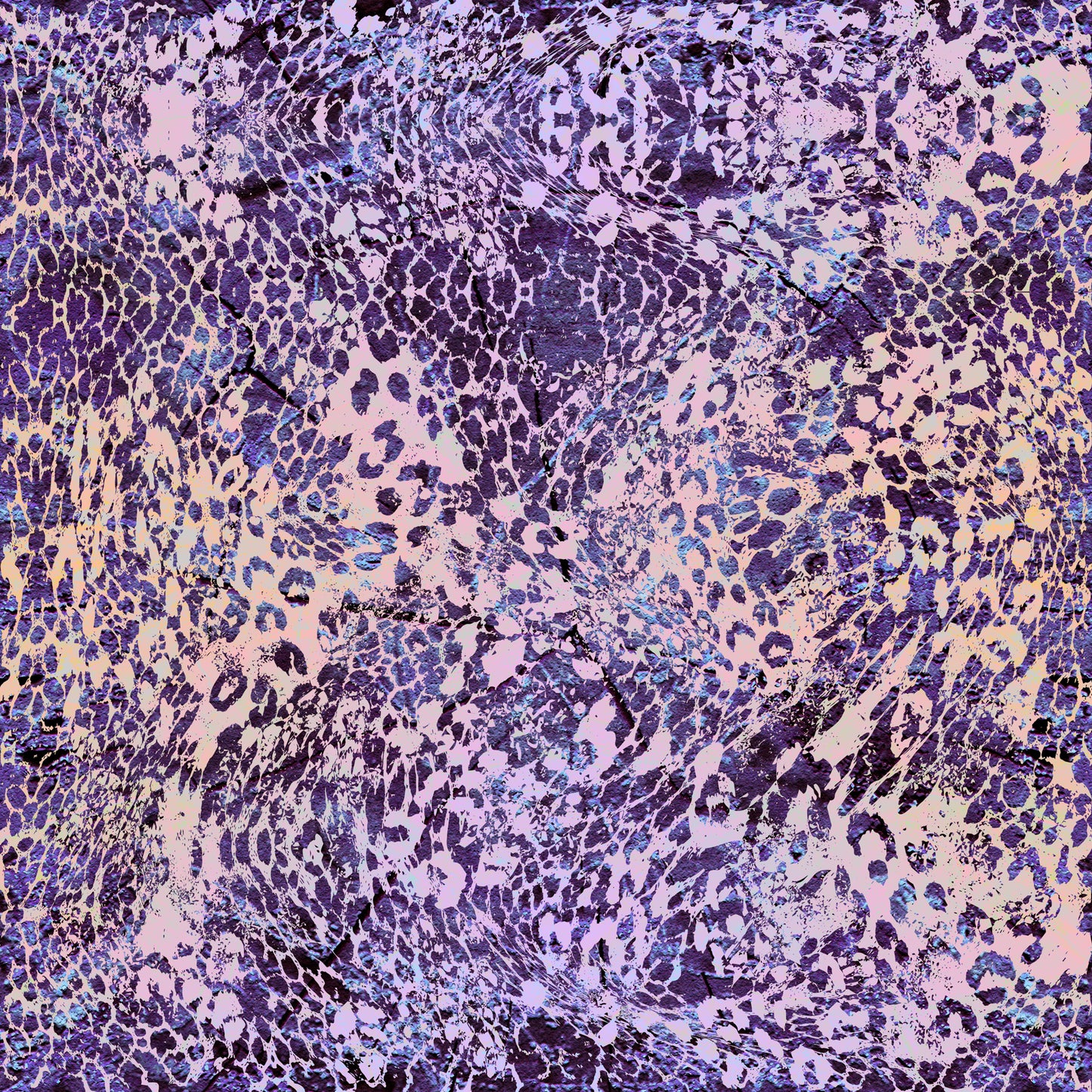 Lilac Rose Animal Print Ruched Tie-Side Bikini Bottom Verena