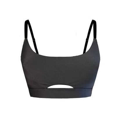 Adjustable Pole Dance Sports Bra Luna Black