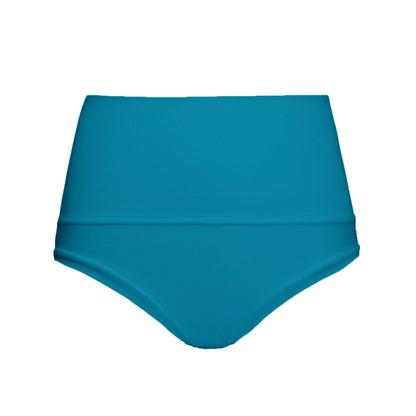 High Waisted Pole Shorts Hot Pants Camila Teal Blue