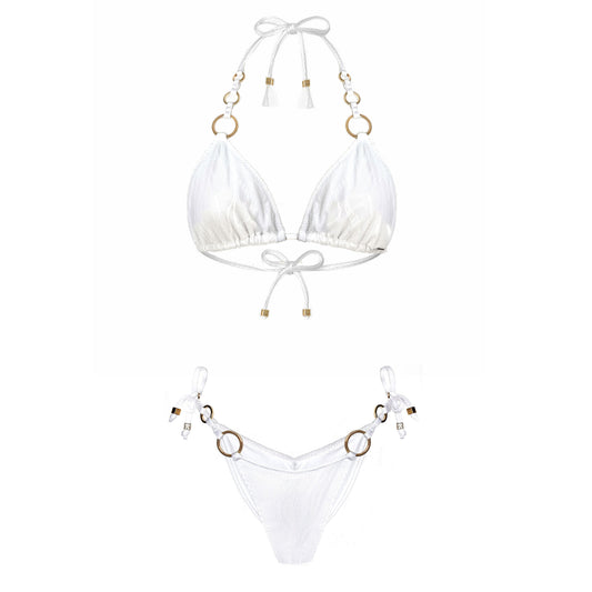 Deessa Ibiza Boho White Lace Bikini Aurora Aina Cala Comte