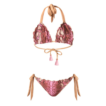 Ibiza Rosa Bikinimütze mit Animalprint Martinet Georgia Sara