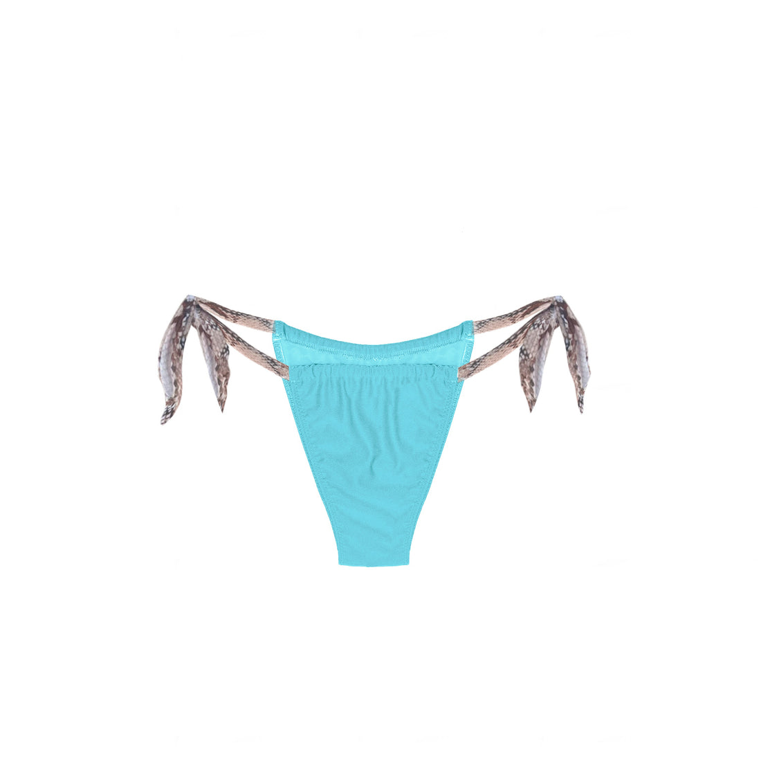 Aqua Blue High Leg Bikini Bottom Chiara