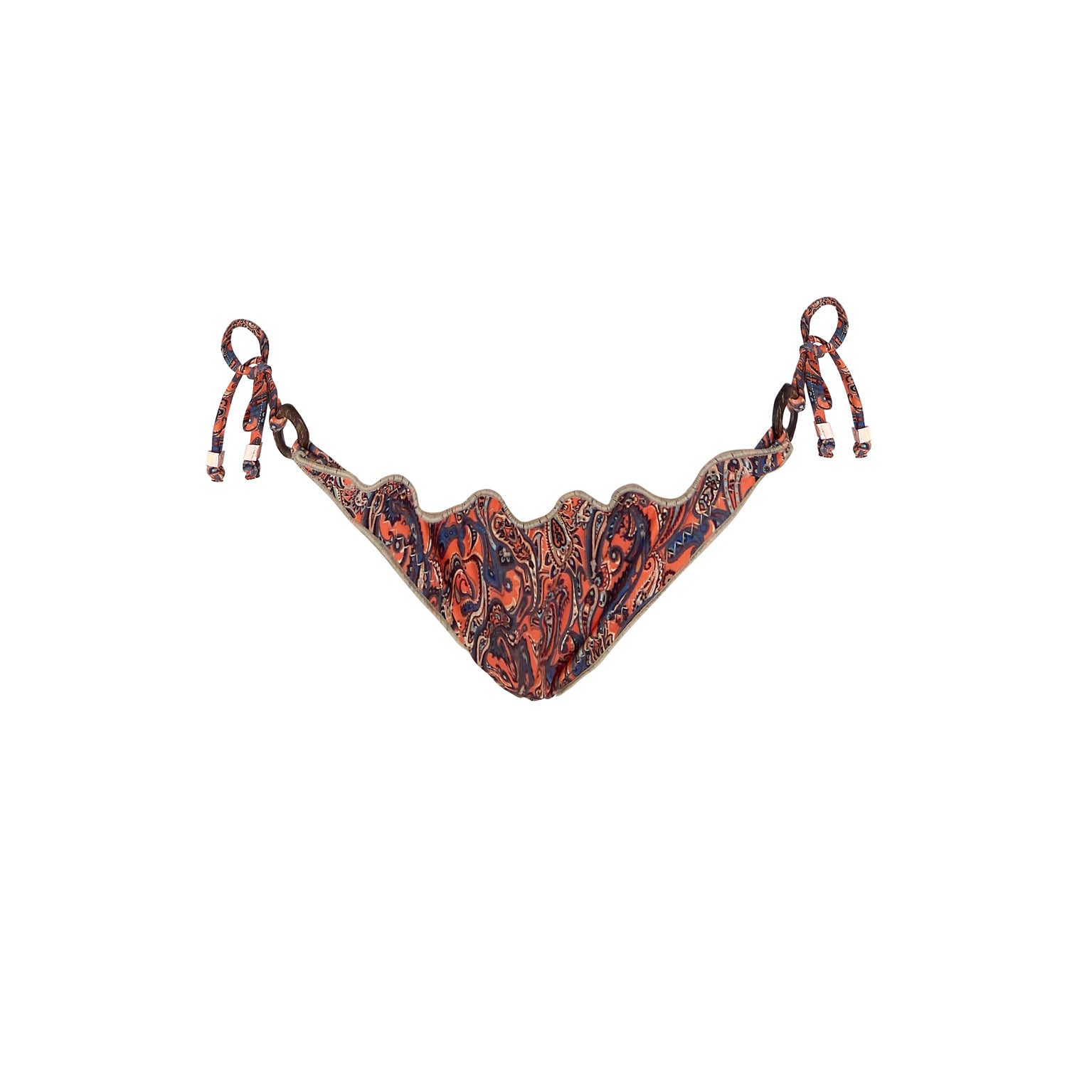 Paisley print bikini tie-side bottom Laia