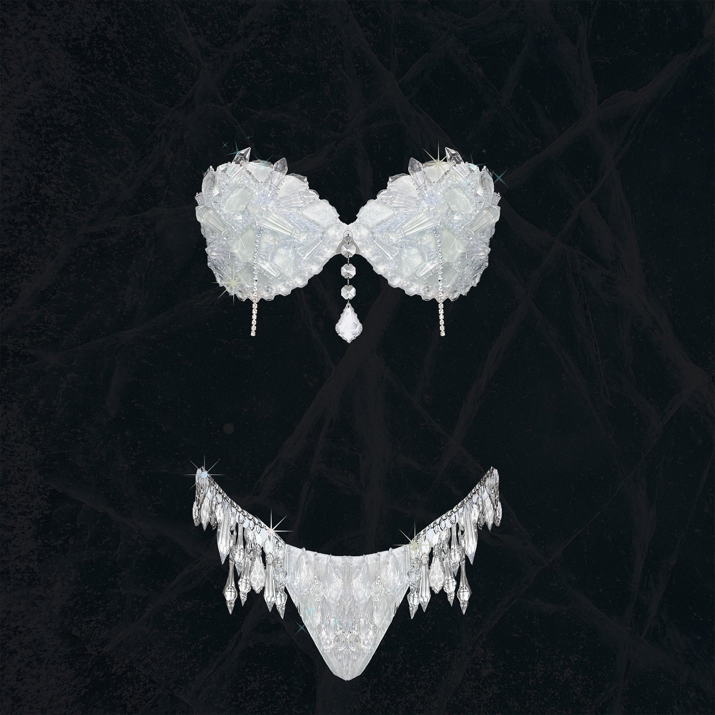 White Crystal Bikini